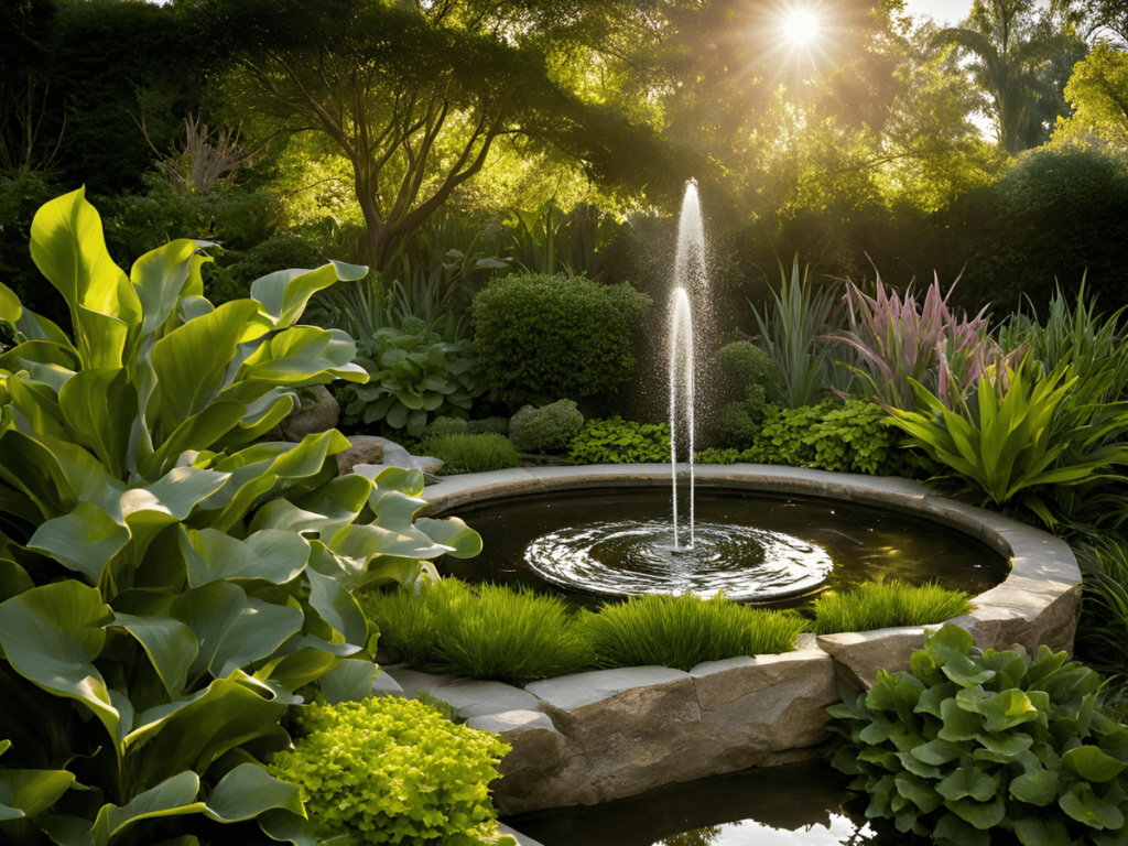 Design concept renderings of a water feature
